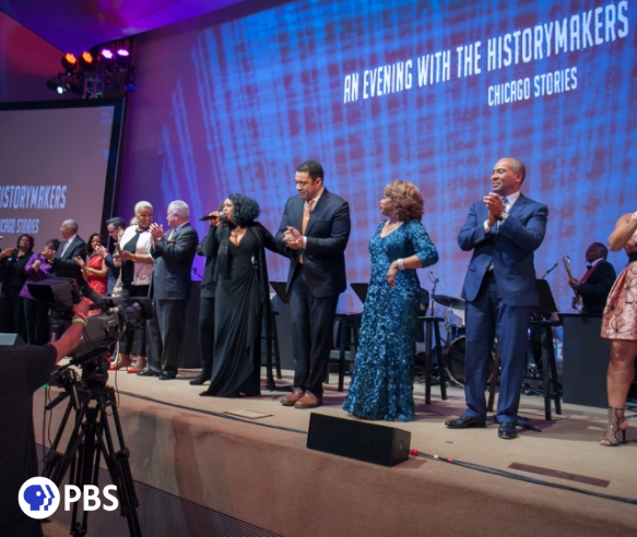 screenshot of a scene from a HistoryMaker PBS TV Program