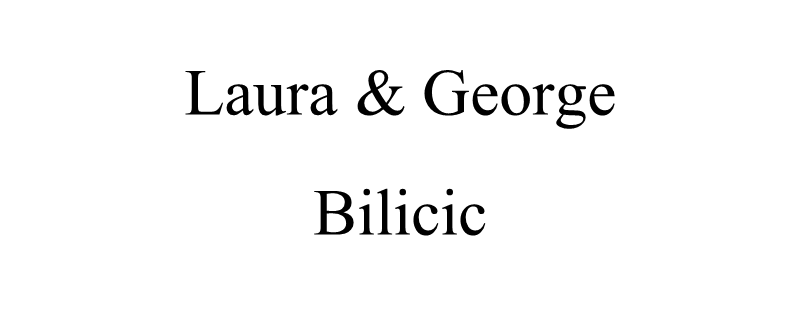 Laura and George Bilicic